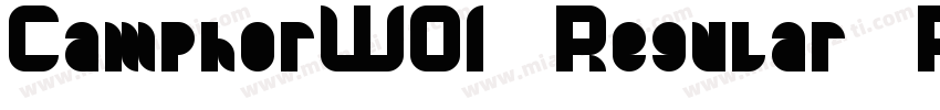CamphorW01 Regular Regular字体转换